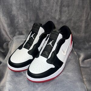 WMNS air Jordan 1 ret low slip white, Black and Red Sneakers Sporty Style
